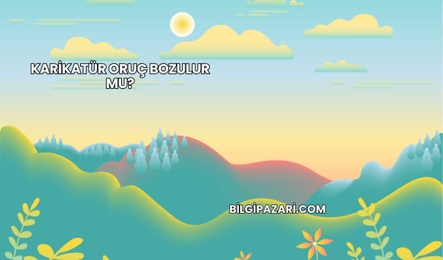 Karikatür Oruç Bozulur mu?