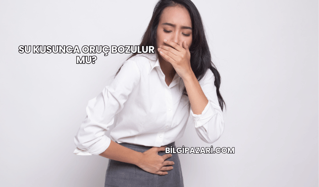 Su Kusunca Oruç Bozulur mu?