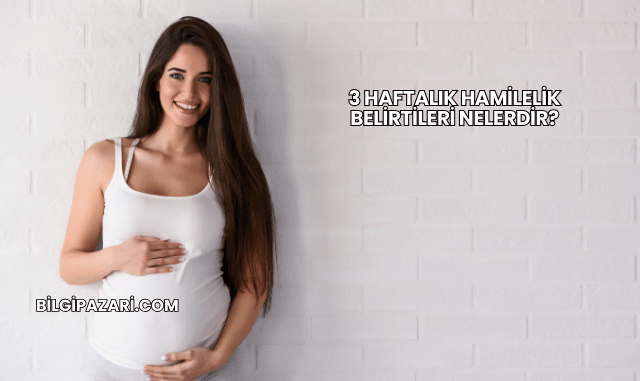 3 Haftalık Hamilelik Belirtileri Nelerdir?