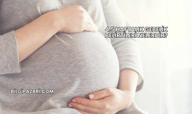 4.5 Haftalık Gebelik Belirtileri Nelerdir?