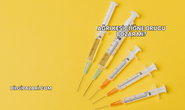 Ağrı Kesici İğne Orucu Bozar mı?