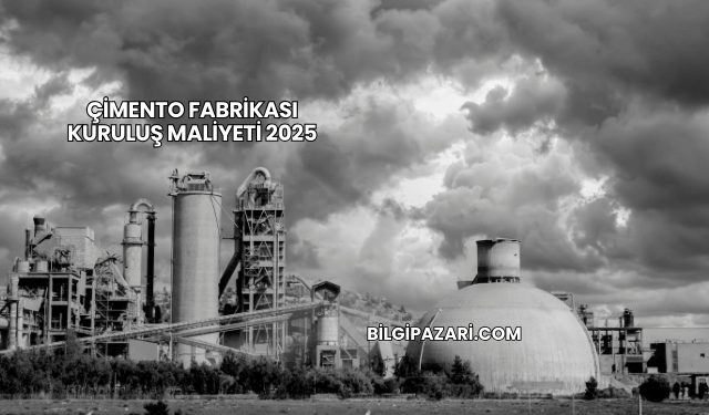 Çimento Fabrikası Kuruluş Maliyeti 2025