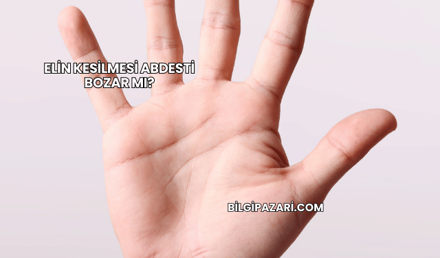 Elin Kesilmesi Abdesti Bozar mı?