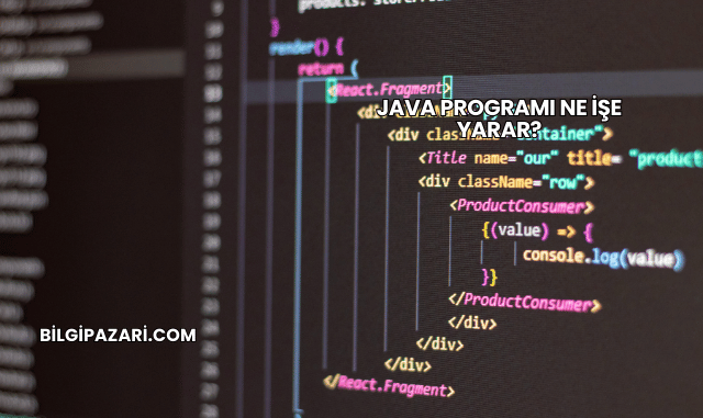 Java Programı Ne İşe Yarar?