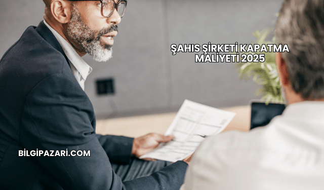Şahıs Şirketi Kapatma Maliyeti 2025