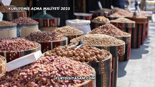 Kuruyemiş Açma Maliyeti 2025