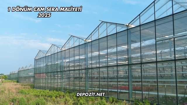 1 Dönüm Cam Sera Maliyeti 2025