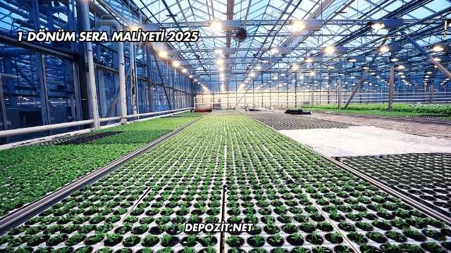 1 Dönüm Sera Maliyeti 2025