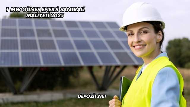 1 MW Güneş Enerji Santrali Maliyeti 2025