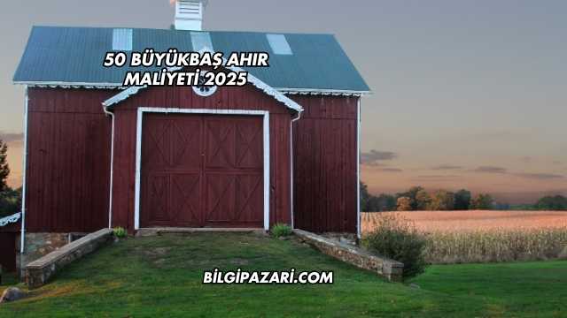 50 Büyükbaş Ahır Maliyeti 2025