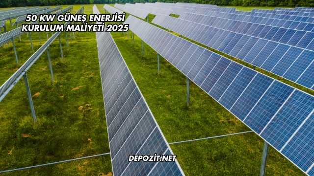 50 Kw Güneş Enerjisi Kurulum Maliyeti 2025