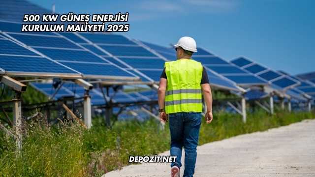 500 kW Güneş Enerjisi Kurulum Maliyeti 2025