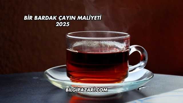 Bir Bardak Çayın Maliyeti 2025