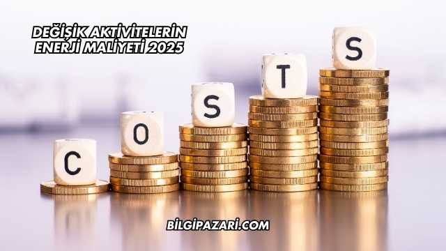 Değişik Aktivitelerin Enerji Maliyeti 2025