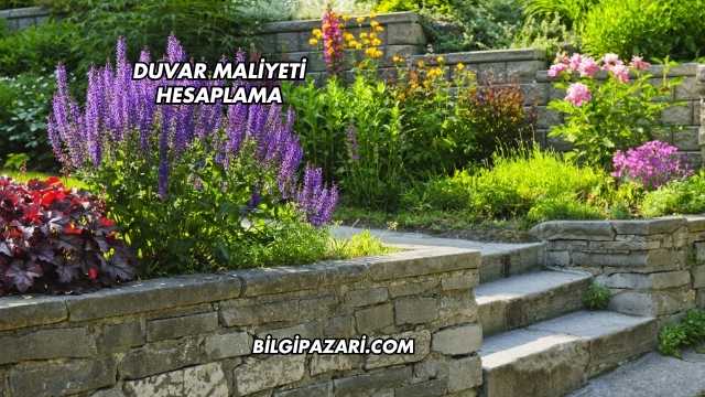 Duvar Maliyeti Hesaplama