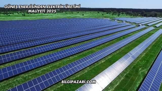 Güneş Enerjisinden Elektrik Üretimi Maliyeti 2025