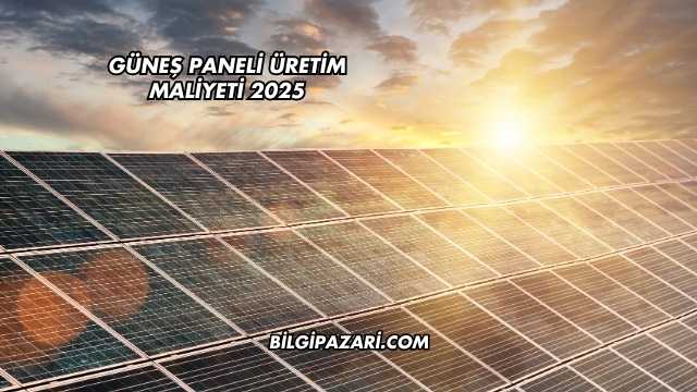 Güneş Paneli Üretim Maliyeti 2025