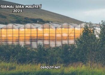 Jeotermal Sera Maliyeti 2025