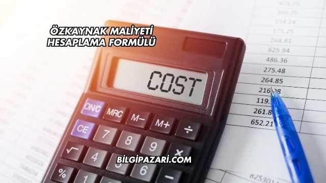 Özkaynak Maliyeti Hesaplama Formülü