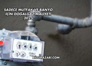 Sadece Mutfak ve Banyo İçin Doğalgaz Maliyeti 2025