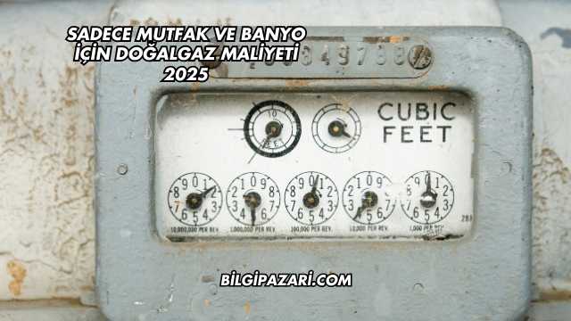 Sadece Mutfak ve Banyo İçin Doğalgaz Maliyeti 2025