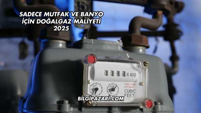 Sadece Mutfak ve Banyo İçin Doğalgaz Maliyeti 2025