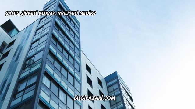 Şahıs Şirketi Kurma Maliyeti Nedir?