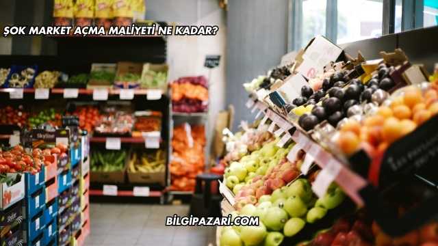 Şok Market Açma Maliyeti Ne Kadar?
