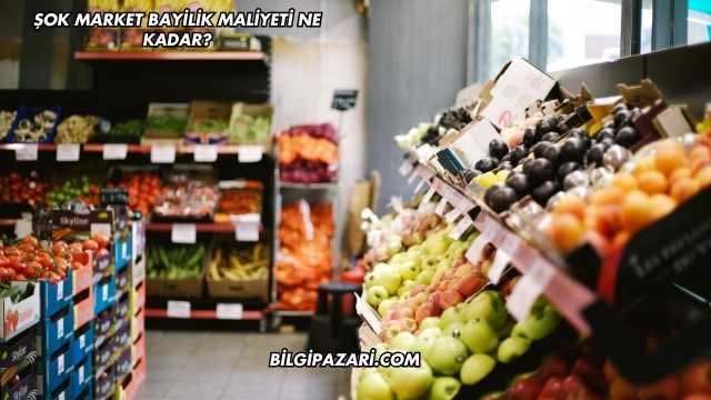 Şok Market Bayilik Maliyeti Ne Kadar?