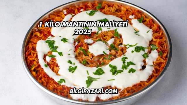 1 Kilo Mantının Maliyeti 2025