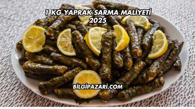 1 kg Yaprak Sarma Maliyeti 2025