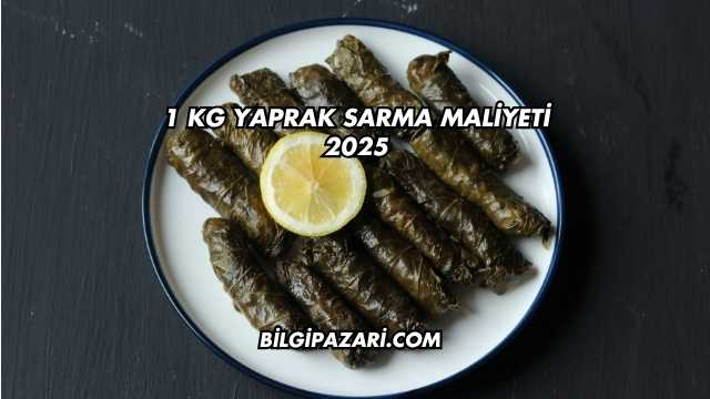 1 kg Yaprak Sarma Maliyeti 2025