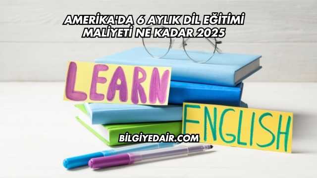 Amerika'da 6 Aylık Dil Eğitimi Maliyeti Ne Kadar 2025