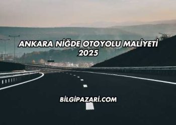 Ankara Niğde Otoyolu Maliyeti 2025