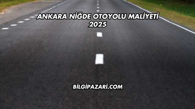 Ankara Niğde Otoyolu Maliyeti 2025