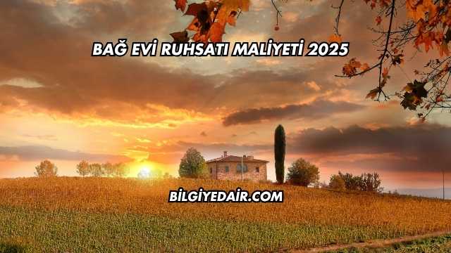 Bağ Evi Ruhsatı Maliyeti 2025