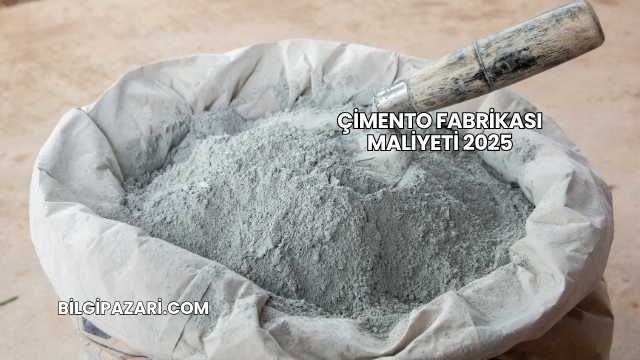 Çimento Fabrikası Maliyeti 2025
