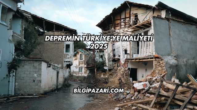Depremin Türkiye'ye Maliyeti 2025