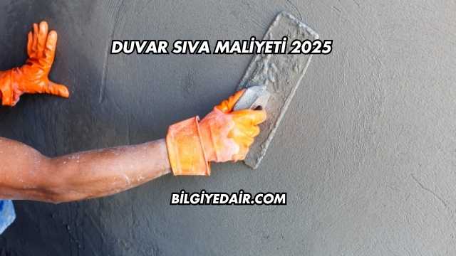 Duvar Sıva Maliyeti 2025