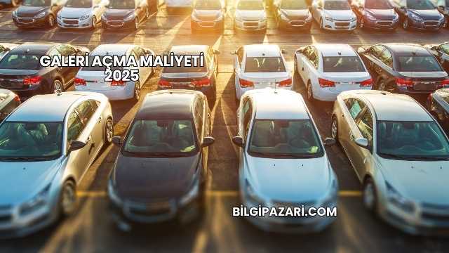 Galeri Açma Maliyeti 2025