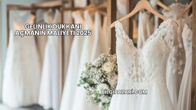 Gelinlik Dükkanı Açmanın Maliyeti 2025