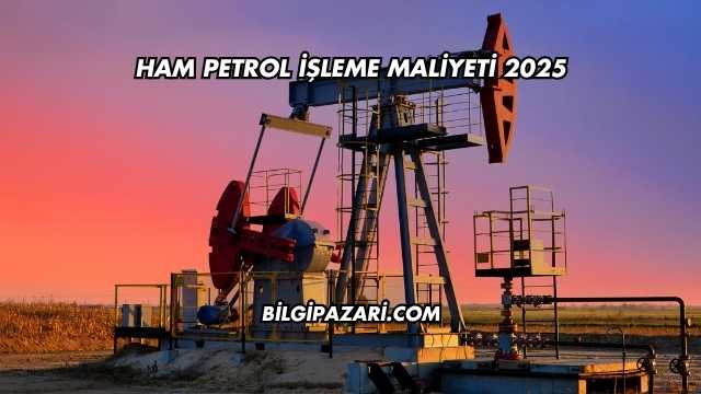 Ham Petrol İşleme Maliyeti 2025