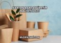 Karton Bardak Üretim Maliyeti 2025