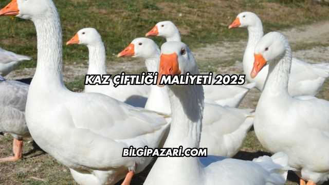 Kaz Çiftliği Maliyeti 2025
