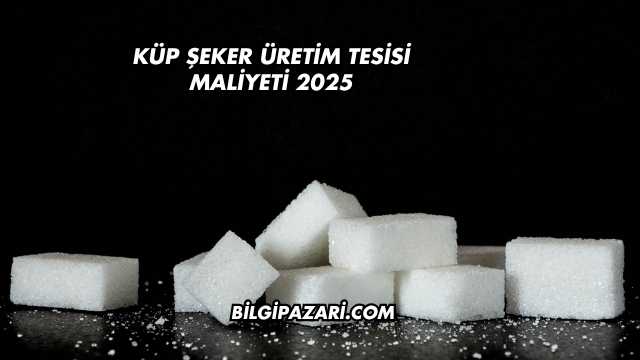 Küp Şeker Üretim Tesisi Maliyeti 2025