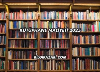 Kütüphane Maliyeti 2025