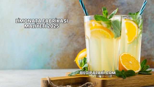 Limonata Fabrikası Maliyeti 2025