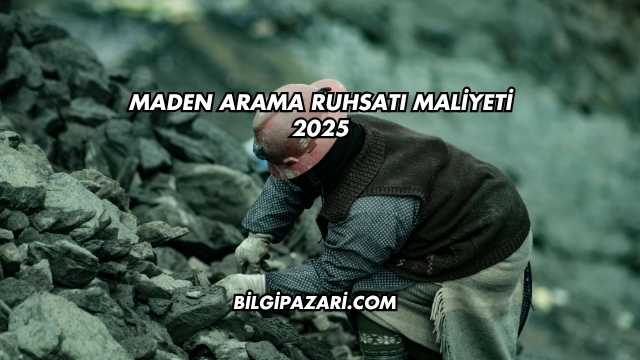 Maden Arama Ruhsatı Maliyeti 2025