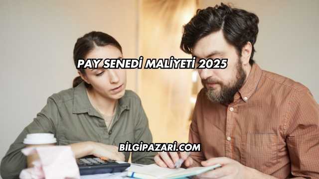 Pay Senedi Maliyeti 2025