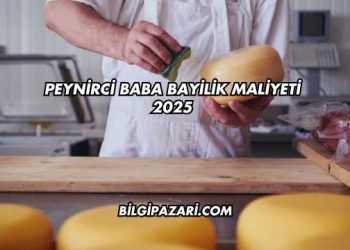 Peynirci Baba Bayilik Maliyeti 2025